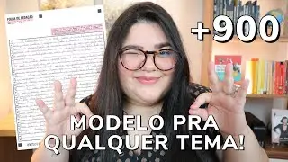 🔥💯 COMO FAZER UM MODELO DE REDAÇÃO PARA O ENEM!