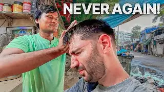 $1 INDIAN SLUM Haircut & CRAZY Massage