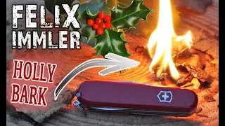 Every Bushcrafter Needs to Know this Tinder! Is Holly Bark better then Birch Bark?
