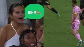 Selena Gomez Reaction On Messi Dribble