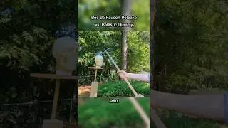 Poleaxe vs. Ballistic Dummy 