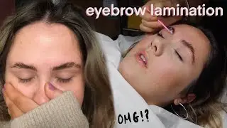 I HAD MY EYEBROWS LAMINATED??