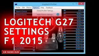 Logitech G27 - F1 2015 Settings