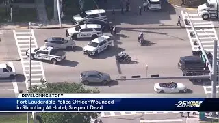 Police officer hospitalized after being shot in Fort Lauderdale; suspect dead