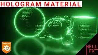 ANIMATED 3D Hologram Material | Blender Quick #2