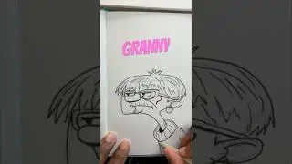 Granny Sketch #goldengirl #granny #oldlady #cartoon #drawing