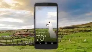 Yahoo-Wetter für Android mit animierten Effekten