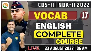 NDA Vocabulary 2022 | Vocabulary for NDA | English Vocab for NDA  | CDS Vocab || NDA Vocabulary