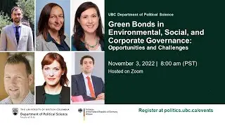 Canadian and European Perspectives on Green Bonds and Environmental, Social and Corporate Governance