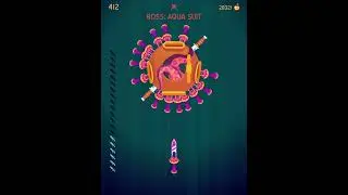 Прохождение босса «AQUA SUIT» Knife Hit