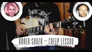 Karen Souza - Creep Tutorial (guitar lesson)