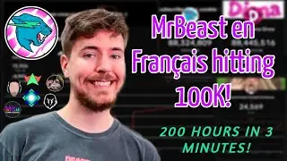 MrBeast en Français hits 100K! | Timelapse