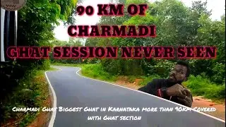 90km of Most curved and dangerous bend road Charmadi Ghat session @naveenrose2745