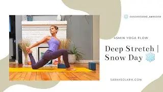45min Deep Stretch Yoga Class | Snow Day