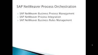 SAP PI - 03 - What is SAP NetWeaver Process Orchestration