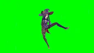 Mona Take the L Fortnite Emote Green Screen - Genshin Impact MMD
