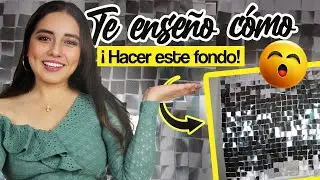 Cómo hacer fondo shimmer wall casero- Paso a paso