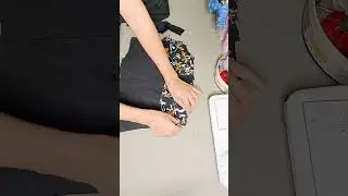 DIY 58. Croptop terno skirt for me using old long sleeve dress #diyideas #sewing #youtubeshort