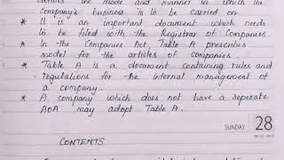 Articles Of Association (Tamil)