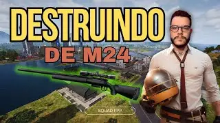 A M24 TAVA MUUUITO QUENTE EM VIKEND! SQUAD FPP COM ALEATÓRIOS - PUBG BATTLEGROUNDS.