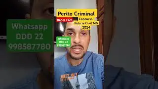 Perito Criminal | Concurso PC MG 2024 | Concurso Polícia Civil MG 2024 | Informática Básica #fgv