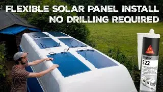 How To Install Flexible Solar Panels To A Camper Van Roof