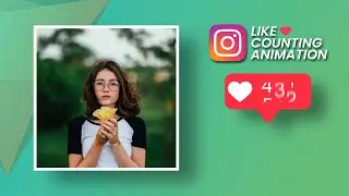 Instagram post like counting animation in Hitfilm Express | Simple Motion