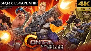 Contra Operation Galuga Stage 8 Escape Ship Gameplay Walkthrough