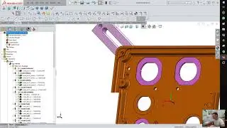замена модели Rev A to Rev B    SolidCam 2017