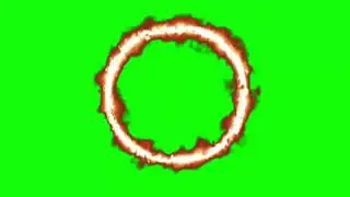 Green Screen Circile of Fire