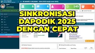 CARA SINKRON DAPODIK VERSI 2025 DENGAN CEPAT | CARA SINKRONISASI DAPODIK 2025