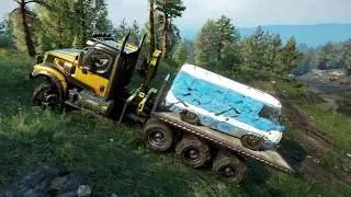 Truck Recovery 3 (Drowned Lands) - Saving Country Bread | Western Star 49X | SnowRunner