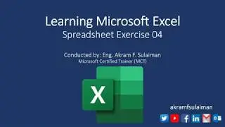 Spreadsheet Exercise  04