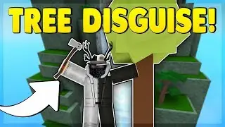 TREE DISGUISE TROLLING (ROBLOX SUPER POWER TRAINING SIMULATOR)