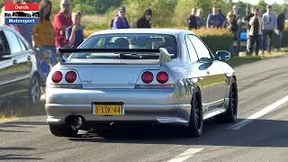 550HP Nissan Skyline R33 with G30-770 - Drag Racing!