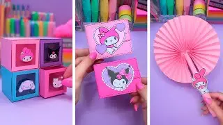 Manualidades con papel SANRIO / Manualidades fáciles de hacer en casa / Ideas creativas en 5 minutos