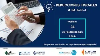 Webinar: Deducciones fiscales por actividades de I+D+i