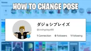 How to Change Pose on Roblox Profile