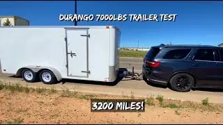 Dodge Durango Hemi Towing 7000lbs Trailer 3200 Miles!