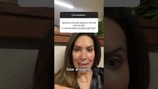 Quantos fios de cabelo é normal cair por dia? #shorts #quedadecabelo