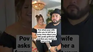 Wife traps husbund! 