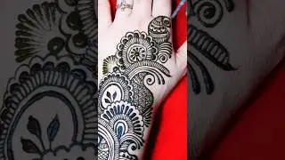 Stylish back hand mehndi design | easy mehandi #shorts #short #mehndi #mehndidesign