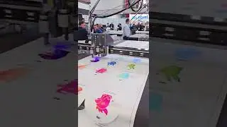 JWEI TB10-3116-RM S-CUTTER  cnc oscillating knife machine cut pp gum show at Fespa 2024