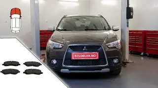 Mitsubishi ASX: Hvordan bytte bremseklosser foran - 2010 og nyere modeller