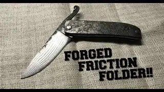 Knife Making - Full Steel Friction Folder!!