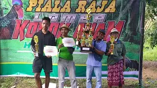 Al hamdulillah Si RADEN Dapat Juara satu lomba Kokok ayam hutan hijau PIALA RAJA