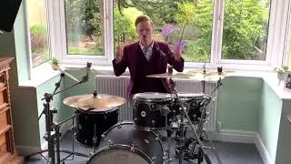 BBC weatherman Owain Wyn Evans Drums out to Steve Wright (HQ) #BBCRadio2 Theme Tune official version