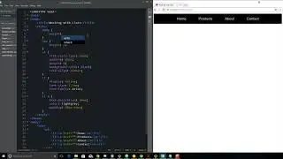 How to make a simple horizontal navigation menu in HTML and CSS