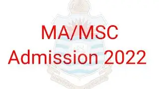 MA MSC Admission 2022 update punjab university ma msc admissions 2022