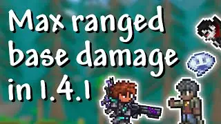 Terraria - 1.4.1 Maximum ranged base damage (above 26 000 per hit!)